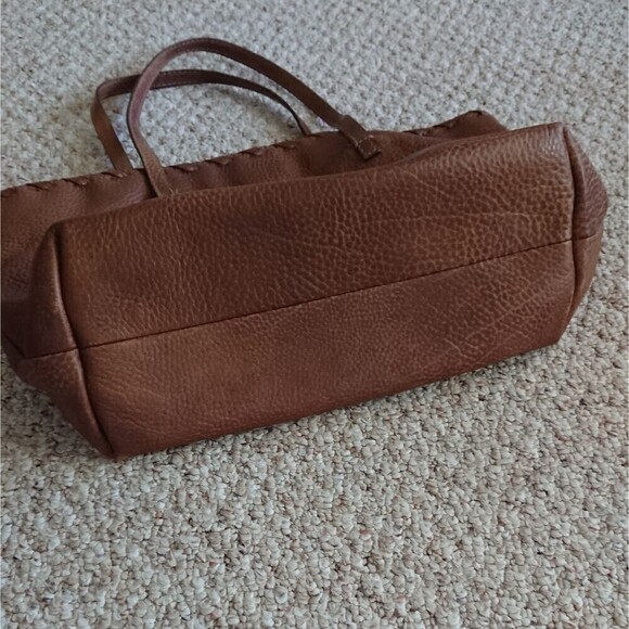 Gucci brown Pebbled Leather Bamboo Tassel tote bag - Picture 14 of 16